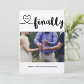 ついに結婚！ 日程を保存しよう 招待状 (スタンド正面)