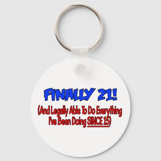 ついに21! キーホルダー (正面)