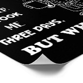 ついに8時間の睡眠をとった それには3日かかった ポスター (角)