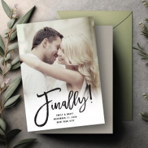 ついに カリグラフィー ブラシ スクリプト モダン シック フォト