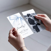 ついに ボウ モノグラム フォト ブックマーク セーブ・ザ・デート