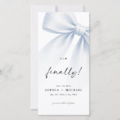 ついに ボウ モノグラム フォト ブックマーク セーブ・ザ・デート (正面)