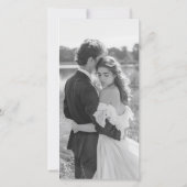 ついに ボウ モノグラム フォト ブックマーク セーブ・ザ・デート (裏面)