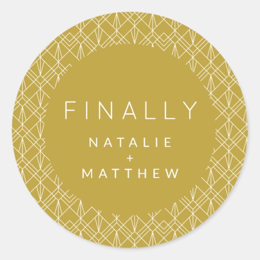 ついに、記念日を保存してください ラウンドシール (正面)