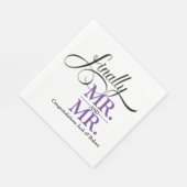 ついにMr.とMr.のウェディングレセプションカクテル スタンダードランチョンナプキン (角)