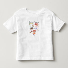 つかまえてね トドラーTシャツ
