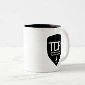 "つかんで下さい本そしてひびをの…" マグを醸造して下さい ツートーンマグカップ (正面右)