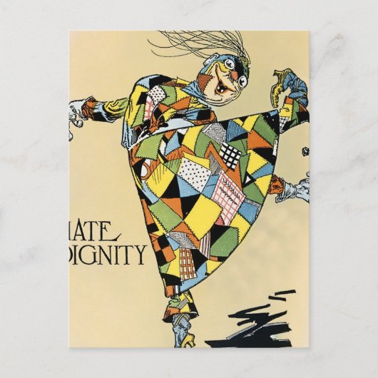 「つぎはぎの女の子は威厳を嫌う」ジョン・リ・ニール著 ポストカード (正面)