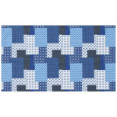 つぎはぎ，模様，モザイク，星，ダビデの星  テーブルクロス (正面(横))