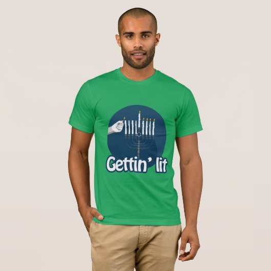 つけられたハヌカーを得ること Tシャツ (正面フル)