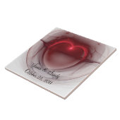 つけられたハートのフラクタル タイル (側面)