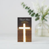 つけられた十字Business2ハンドアウトカードは個人化なります 名刺 (スタンド正面)