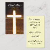 つけられた十字Business2ハンドアウトカードは個人化なります 名刺 (正面/裏面)