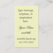 つけられた十字Business2ハンドアウトカードは個人化なります 名刺 (裏面)