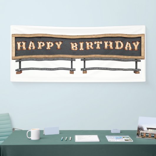 つけられた玄関ひさしはハッピーバースデーの旗に文字を入れます 横断幕 (トレードショー)