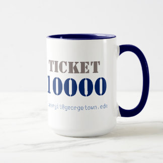 つけられた10Kチケット マグカップ