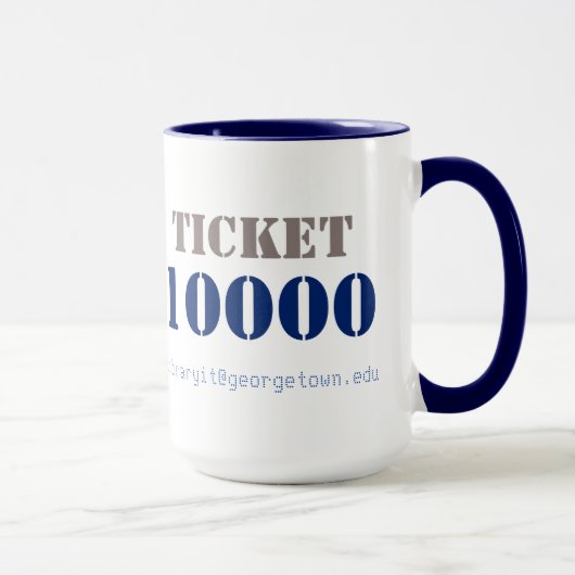 つけられた10Kチケット マグカップ (右)
