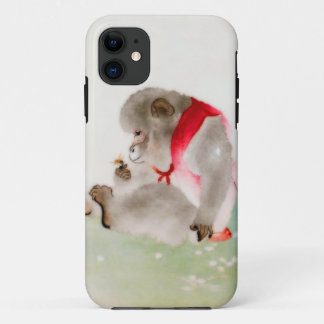 つけられていた猿昆虫を観察します iPhone 11 ケース