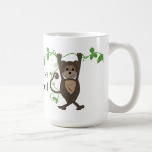 つたにぶら下がる小さなサル コーヒーマグカップ