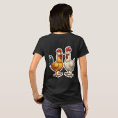 つつき放題のひよこ Tシャツ (裏面フル)