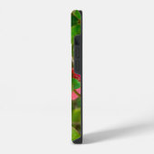 つつじの花とマルハナバチのiPhoneケース iPhoneケース (左側面)