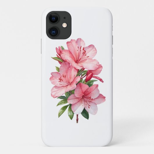 つつじの花の水彩画 Case-Mate iPhoneケース (裏面)