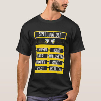 つづりミツバチのパンハロウィーン用先生 Tシャツ