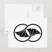 つながった銀杏の葉の輪 ポストカード (正面/裏面)