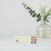 つながりのハートのプロフィールカードテンプレート スキニー名刺 (スタンド正面)