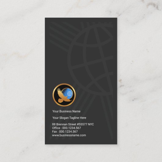 つながりはフェイクな金ゴールドの全体的な輸出入を並べます 名刺 (裏面)