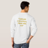つながりを育み、喜びに満ちて咲き誇れ! Tシャツ (裏面フル)