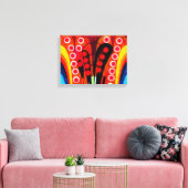 つながり抽象芸術アート キャンバスプリント (インサイチュ (リビング))