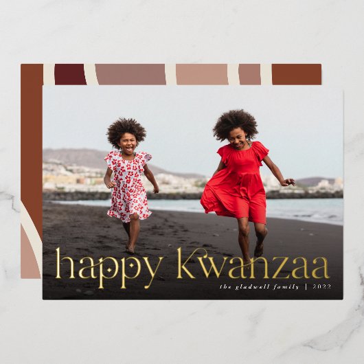 つながり |フルフォトクワンザ 箔シーズンカード (正面/裏面)