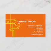 つながり-黄色およびオレンジ 名刺 (裏面)