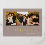 つながり | 3写真新年 箔シーズンカード (正面)