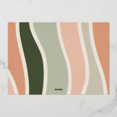 つながり | 3写真Kwanzaa 箔シーズンカード (裏面)