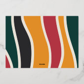 つながり | Full Photo Joyous Kwanzaa 箔シーズンカード (裏面)