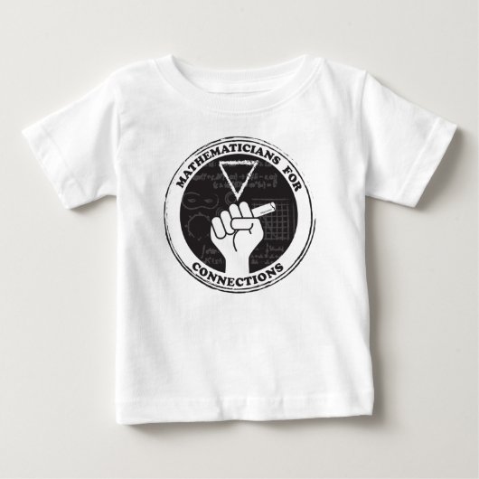 つながりTシャツの数学者 – ベビー ベビーTシャツ (正面)