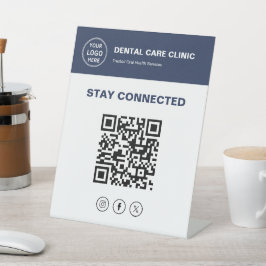 つながる歯科医院 ロゴ 台座サイン