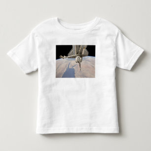 つながれたスペースシャトルの後方セクション トドラーTシャツ