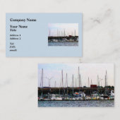 つながれたボートノーフォークVA 名刺 (正面/裏面)