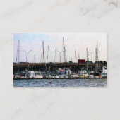 つながれたボートノーフォークVA 名刺 (裏面)