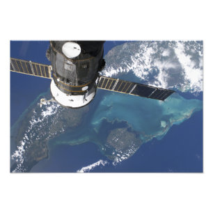 つながれた進歩22の宇宙船 フォトプリント