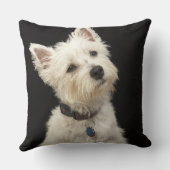つばとのWestie (西の高地テリア) クッション (裏面)