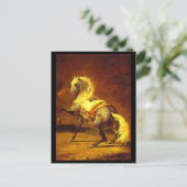 つばのある灰色の馬 ポストカード (スタンド正面)