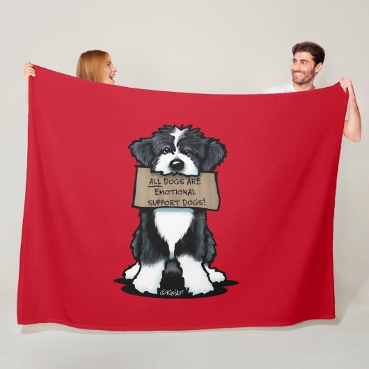 つば付きコリー フリースブランケット (インサイチュ)