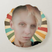 つば付き丸い枕 ラウンドクッション (裏面)