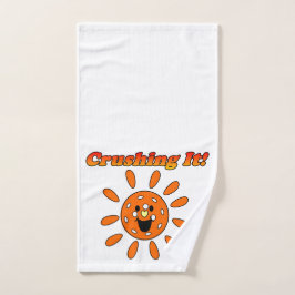つぶす – Orange Sunshine Pickleball ハンドタオル