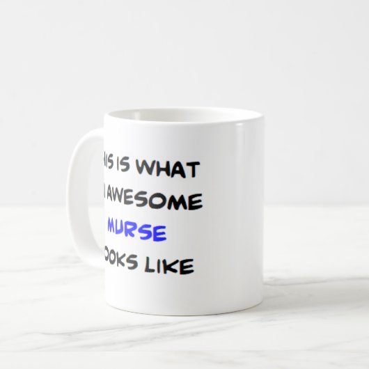 つぶや素晴らし コーヒーマグカップ (正面左)