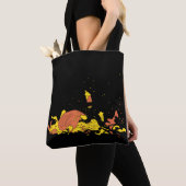 つぶれたカボチャ トートバッグ (クローズアップ)